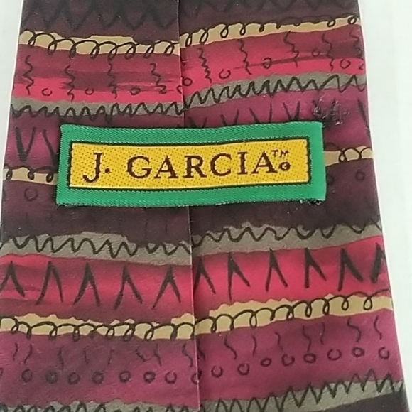 Famous Jerry Garcia Multi Colored Tie 100% Silk - Picture 1 of 7